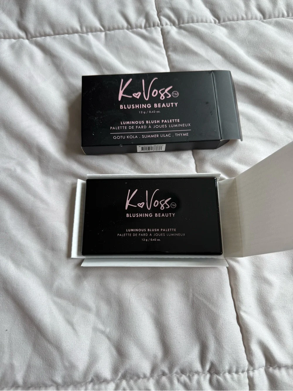 Blushing Beauty Luminous Blush Palette — Black with Pink Logo
